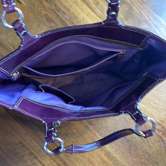 Coach Bags Coach Eastwest Gallery Patent Leather Purple Poshmark